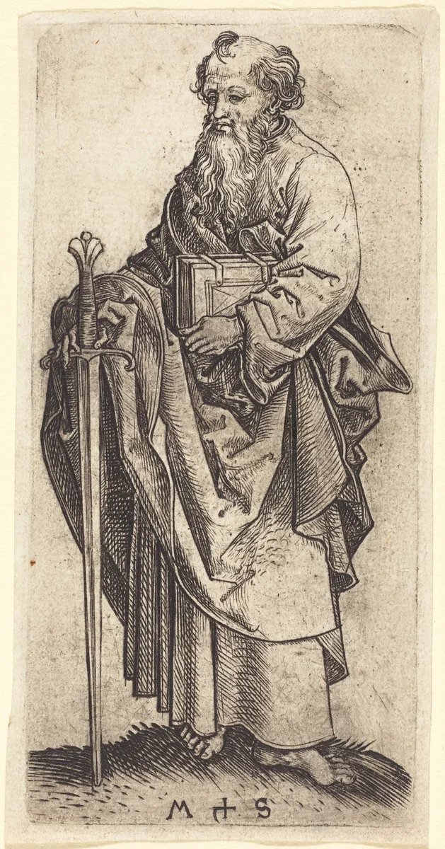 Saint Paul by Martin Schongauer, print, 1480