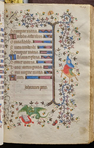 Hours of Charles the Noble, King of Navarre (1361-1425): fol. 105r, Text by Master of the Brussels Initials and Associates, book, 1400-1410