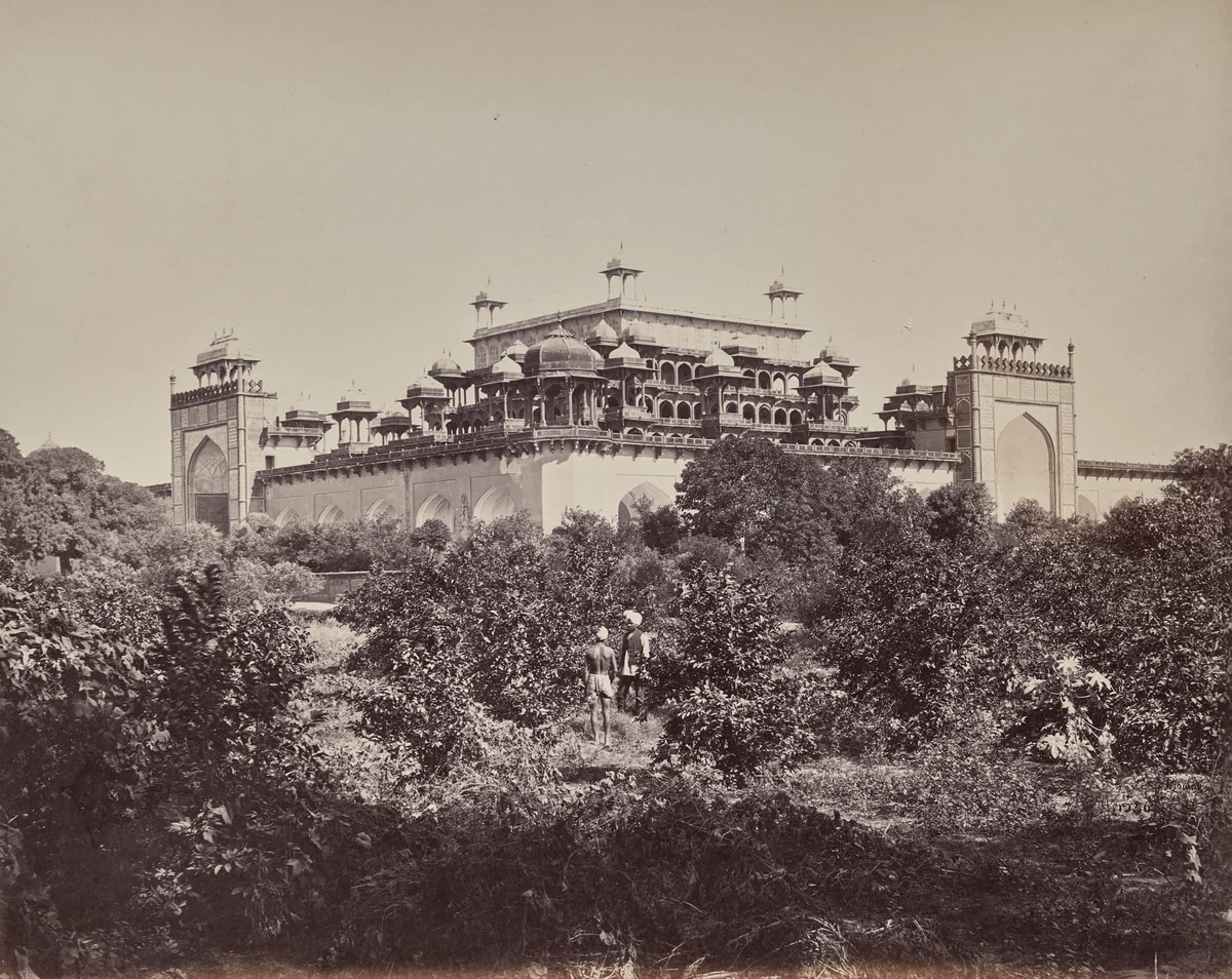 Secundra Near Agra. The Mausoleum of the Emperor Akbar by Samuel Bourne, photograph, 1863-1870