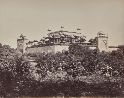 Secundra Near Agra. The Mausoleum of the Emperor Akbar by Samuel Bourne, photograph, 1863-1870