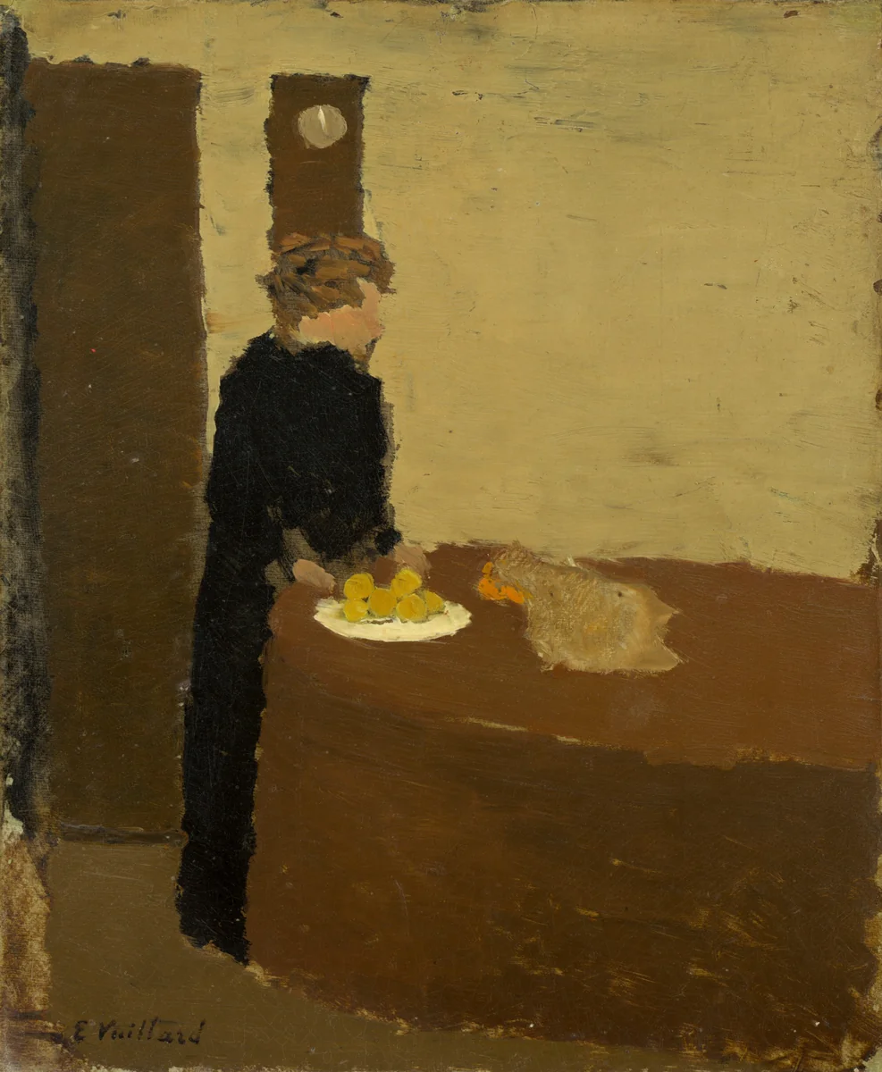 Woman in Black by Edouard Vuillard, painting, 1891
