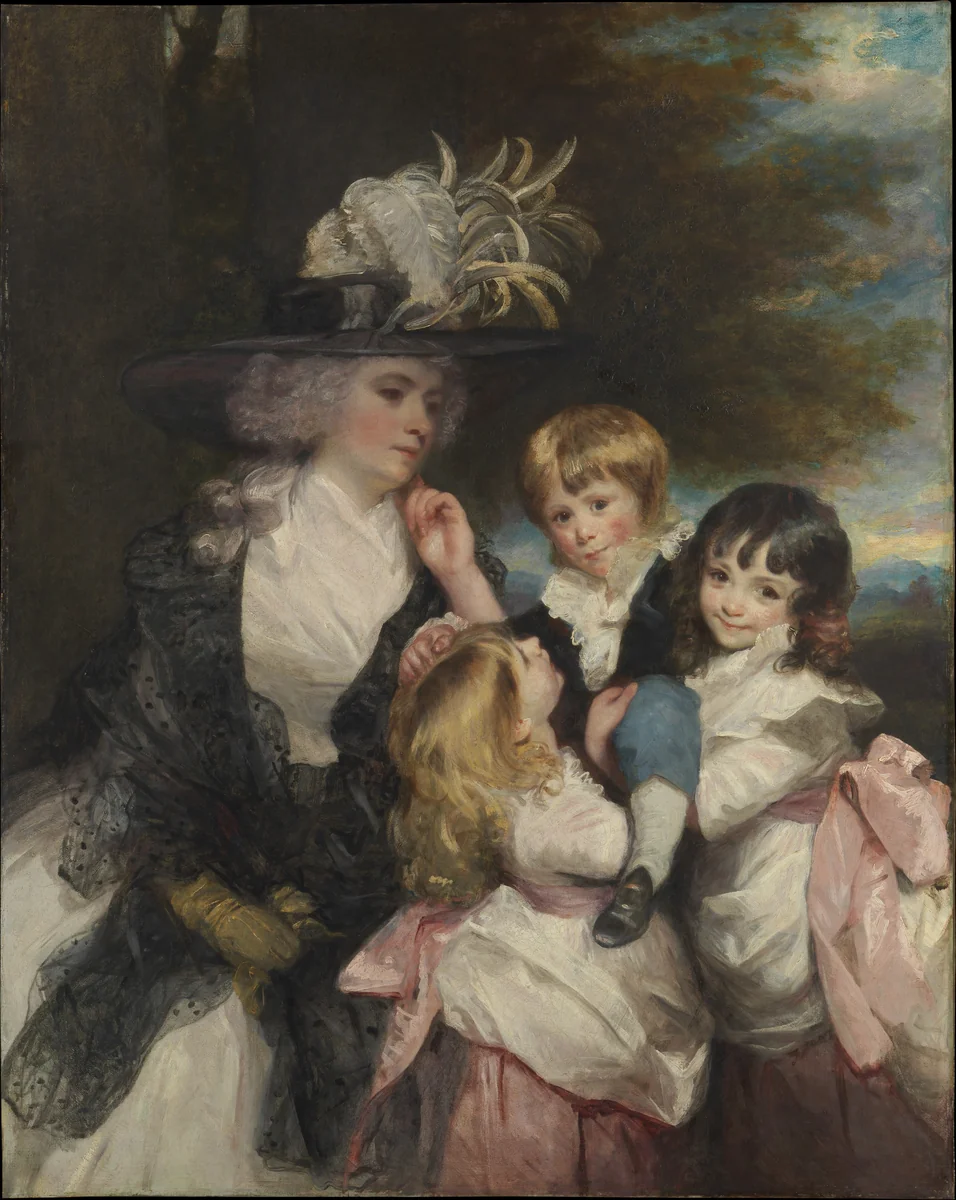 Lady Smith (Charlotte Delaval) and Her Children (George Henry, Louisa, and Charlotte) by Sir Joshua Reynolds, painting, 1787