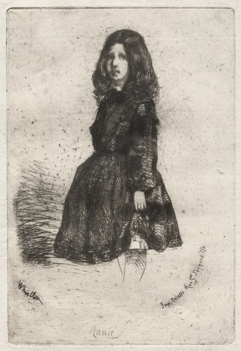Annie by James McNeill Whistler, print, 1857-1858