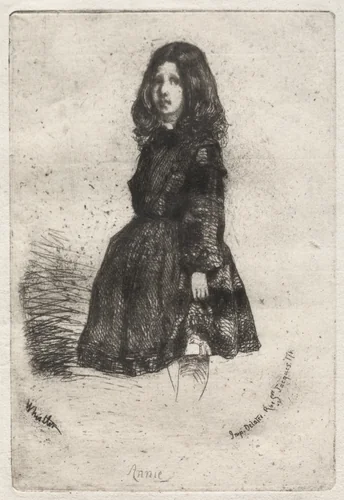 Annie by James McNeill Whistler, print, 1857-1858
