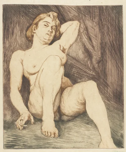 The Cigarette by Charles Maurin, print, 1875-1914