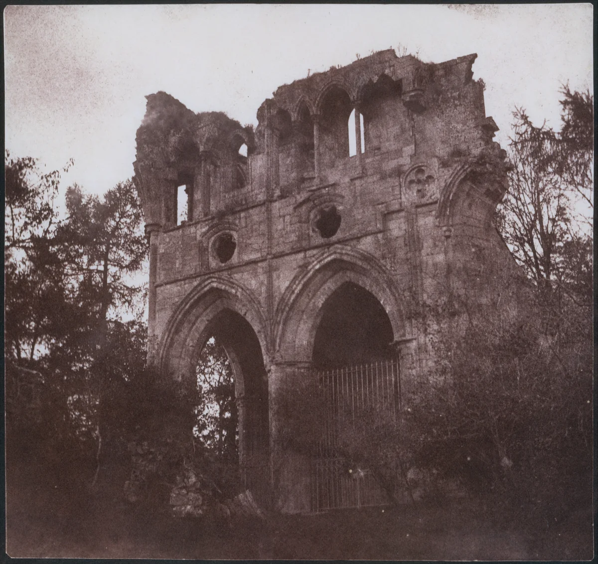 The Tomb of Sir Walter Scott, in Dryburgh Abbey by William Henry Fox Talbot, photograph, 1844