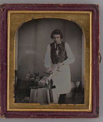 Untitled (Portrait of a Carpenter) by Unknown maker, other, 1850