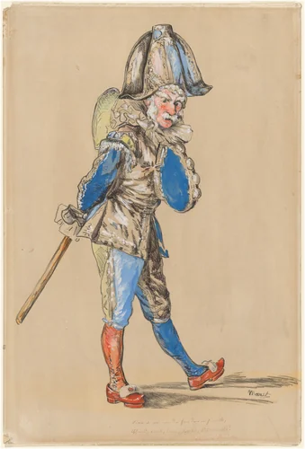 Polichinelle by Edouard Manet, print, 1874