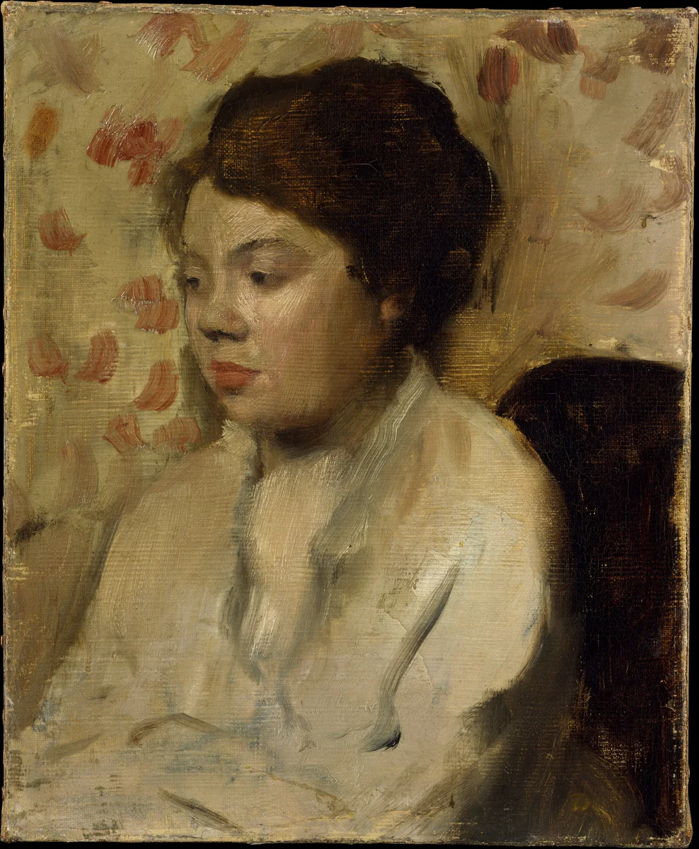 Portrait of a Young Woman by Edgar Degas, painting, 1880-1890