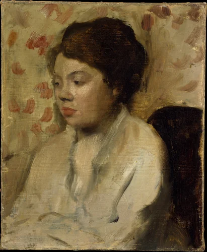 Portrait of a Young Woman by Edgar Degas, painting, 1880-1890