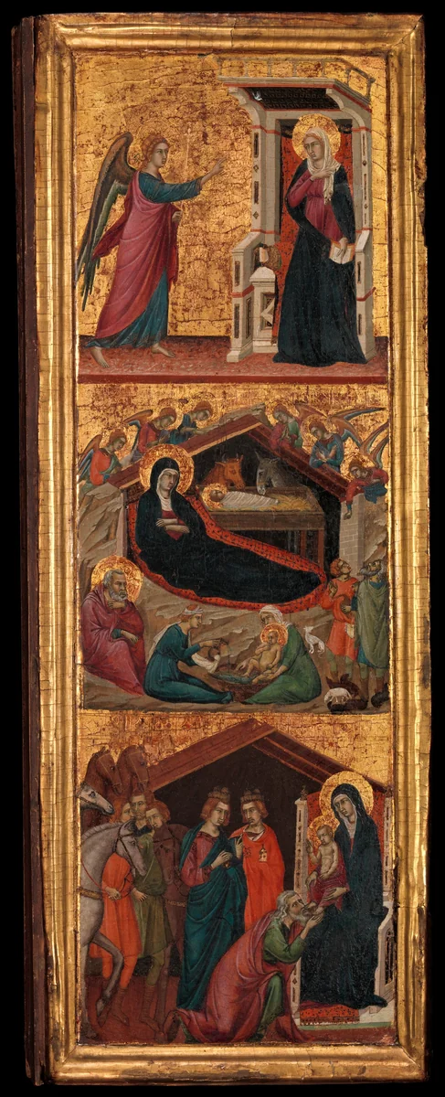 Saints and Scenes from the Life of the Virgin by Master of Monte Oliveto, painting, 1315-1325