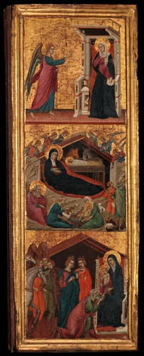 Saints and Scenes from the Life of the Virgin by Master of Monte Oliveto, painting, 1315-1325