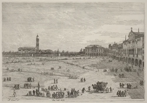 Pra della Valle by Canaletto, print, 1735-1746