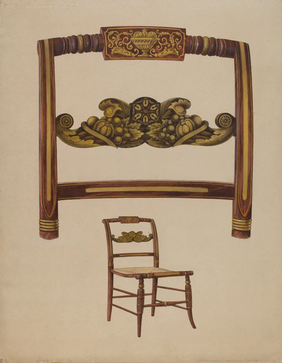 Chair by Howard Weld, index of american design, 1936