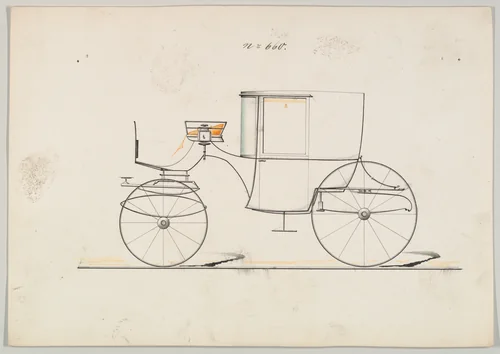 Coupé #660 by Brewster & Co., drawing, 1850-1870