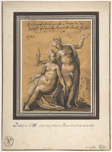 Allegory of Art by Peter Schmidt, drawing, 1609