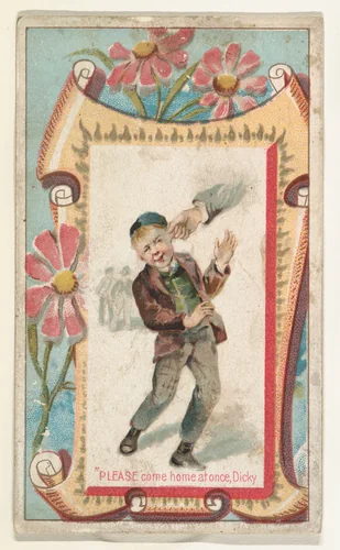 "Please come home at once, Dicky," from the Terrors of America set (N136) issued by Duke Sons & Co. to promote Honest Long Cut Tobacco by W. Duke, Sons & Co., print, 1888-1889