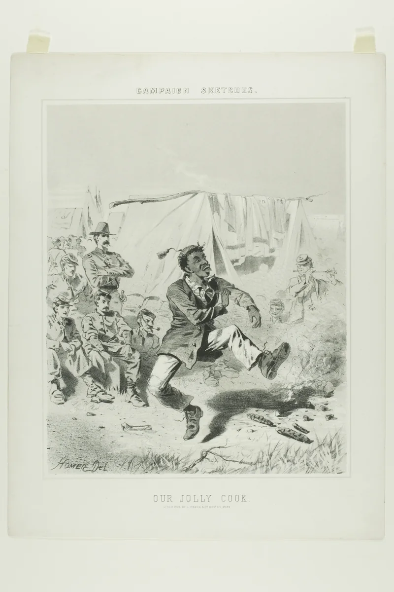Campaign Sketches: Our Jolly Cook by Winslow Homer, print, 1863