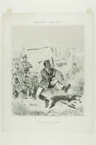 Campaign Sketches: Our Jolly Cook by Winslow Homer, print, 1863
