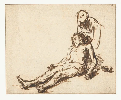 Good Samaritan by anonymous, drawing, 1635-1636