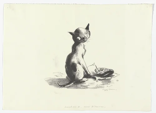 Lunch No. 1 - Hors D'Oeuvres by Peggy Bacon, print, 1928