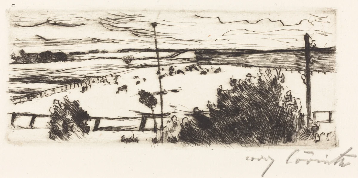 Küste (Seascape) by Lovis Corinth, print, 1916