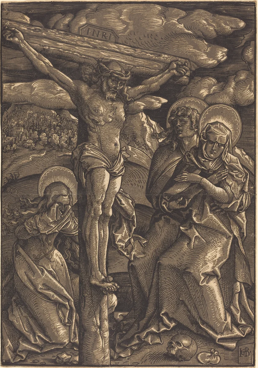 The Crucifixion by Hans Baldung Grien, print, 1514