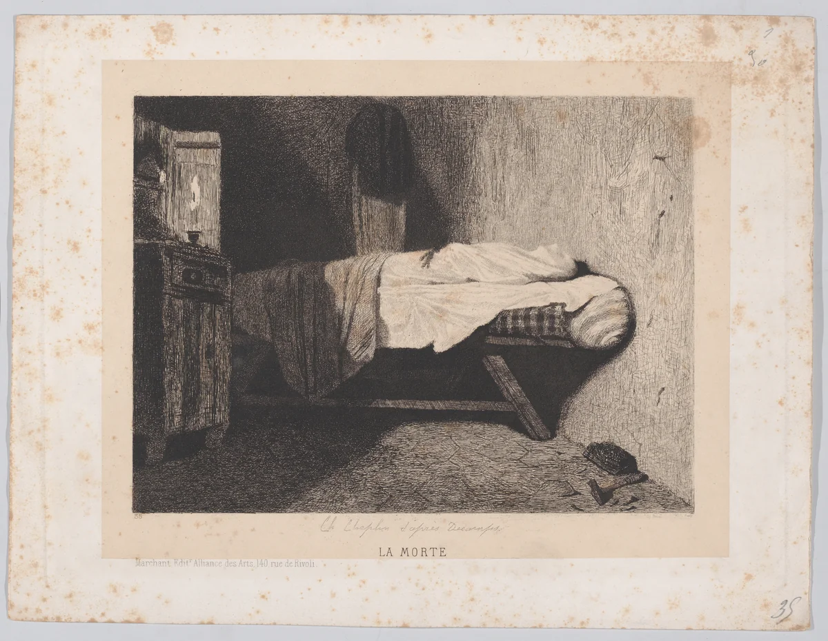 Death by Alexandre-Gabriel Decamps, print, 1845-1860