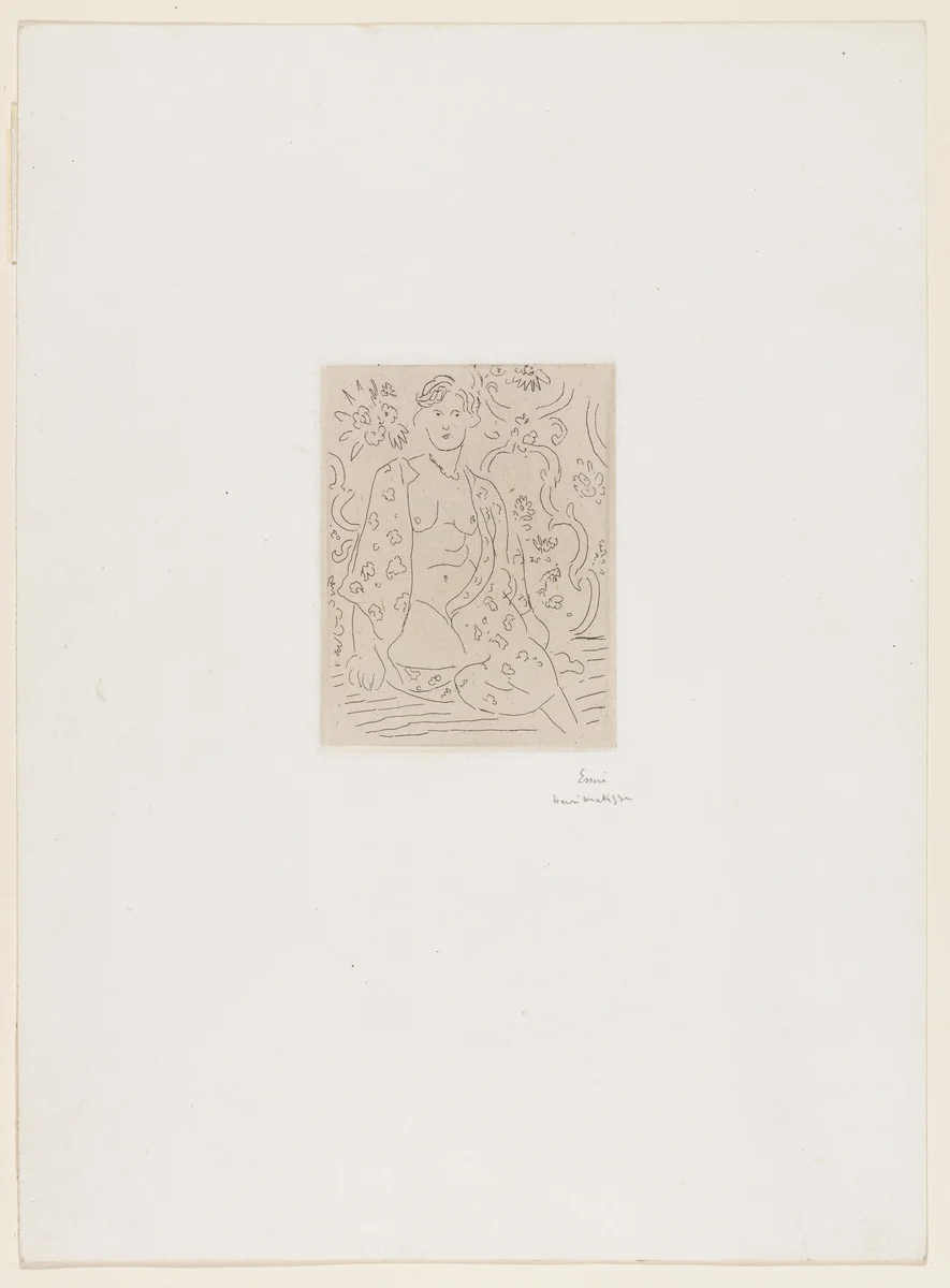 The Arabian Chemise (La Chemise arabe) by Henri Matisse, print, 1926