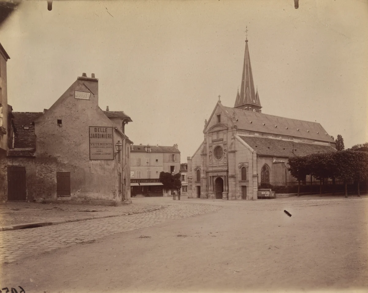 Clamart, église by Eugène Atget, photograph, 1901