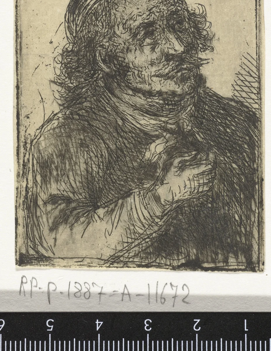 Volwassen man by Jan Chalon, print, 1748-1795