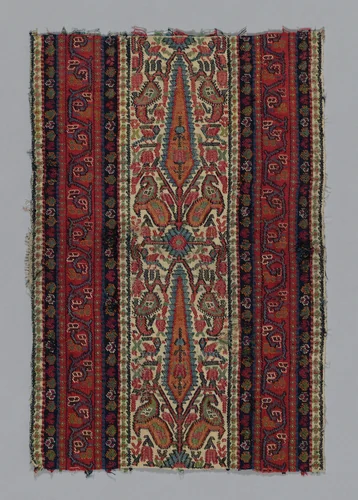 Fragment (From a shawl) by Iran, textile, 1801-1850