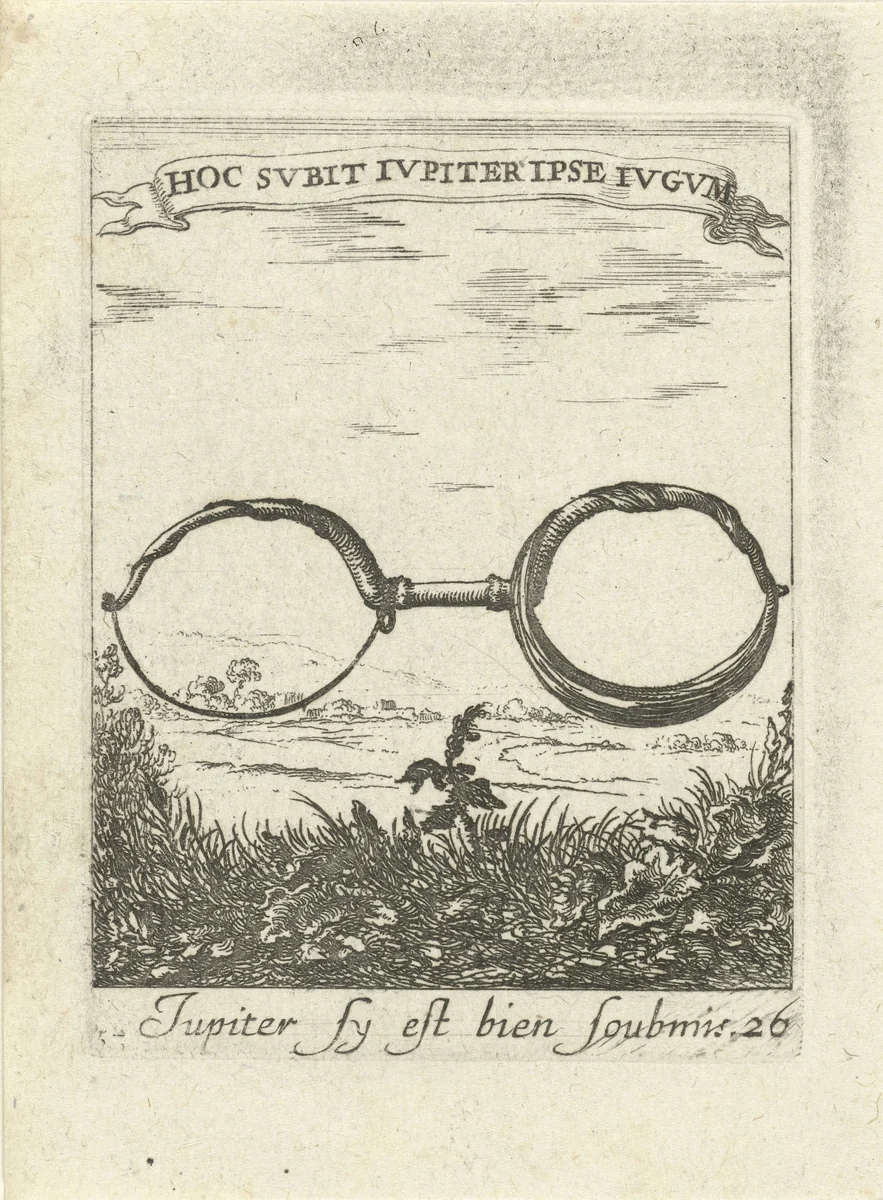 Landschap met juk by Albert Flamen, print, 1672