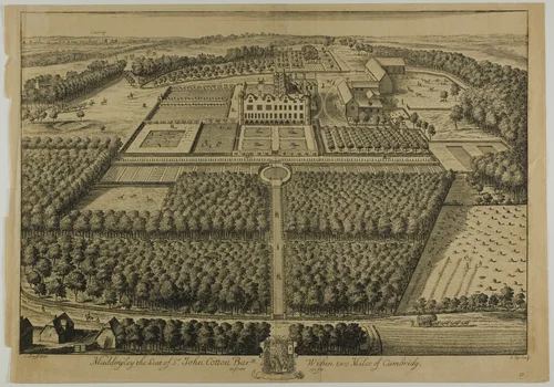 Maddingley, plate 57 from Britannia Illustrata by Jan Kip, print, 1707