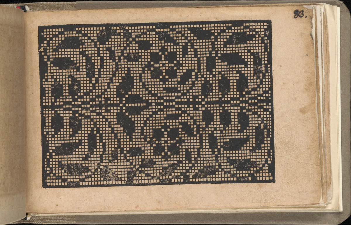 Schön newes Modelbuch (Page 83r) by Sigismundus Latomus, book, 1608