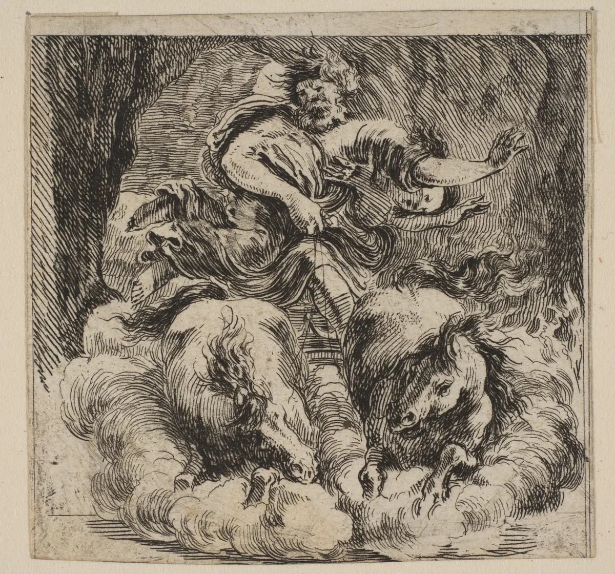 Proserpina, from 'Game of Mythology' (Jeu de la Mythologie) by Stefano della Bella, print, 1644