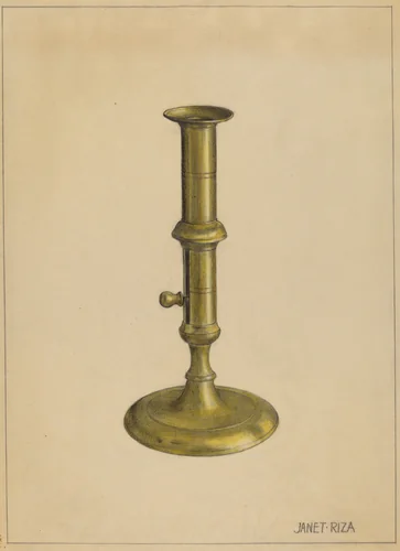 Candlestick by Janet Riza, index of american design, 1937