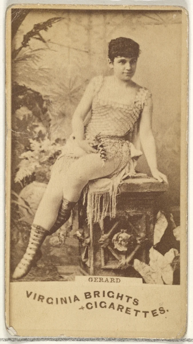 Gerard, from the Actors and Actresses series (N45, Type 1) for Virginia Brights Cigarettes by Allen & Ginter, photograph, 1885-1891