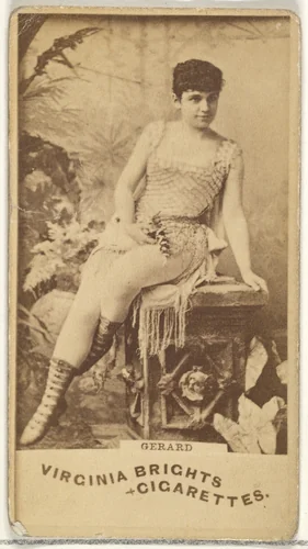 Gerard, from the Actors and Actresses series (N45, Type 1) for Virginia Brights Cigarettes by Allen & Ginter, photograph, 1885-1891