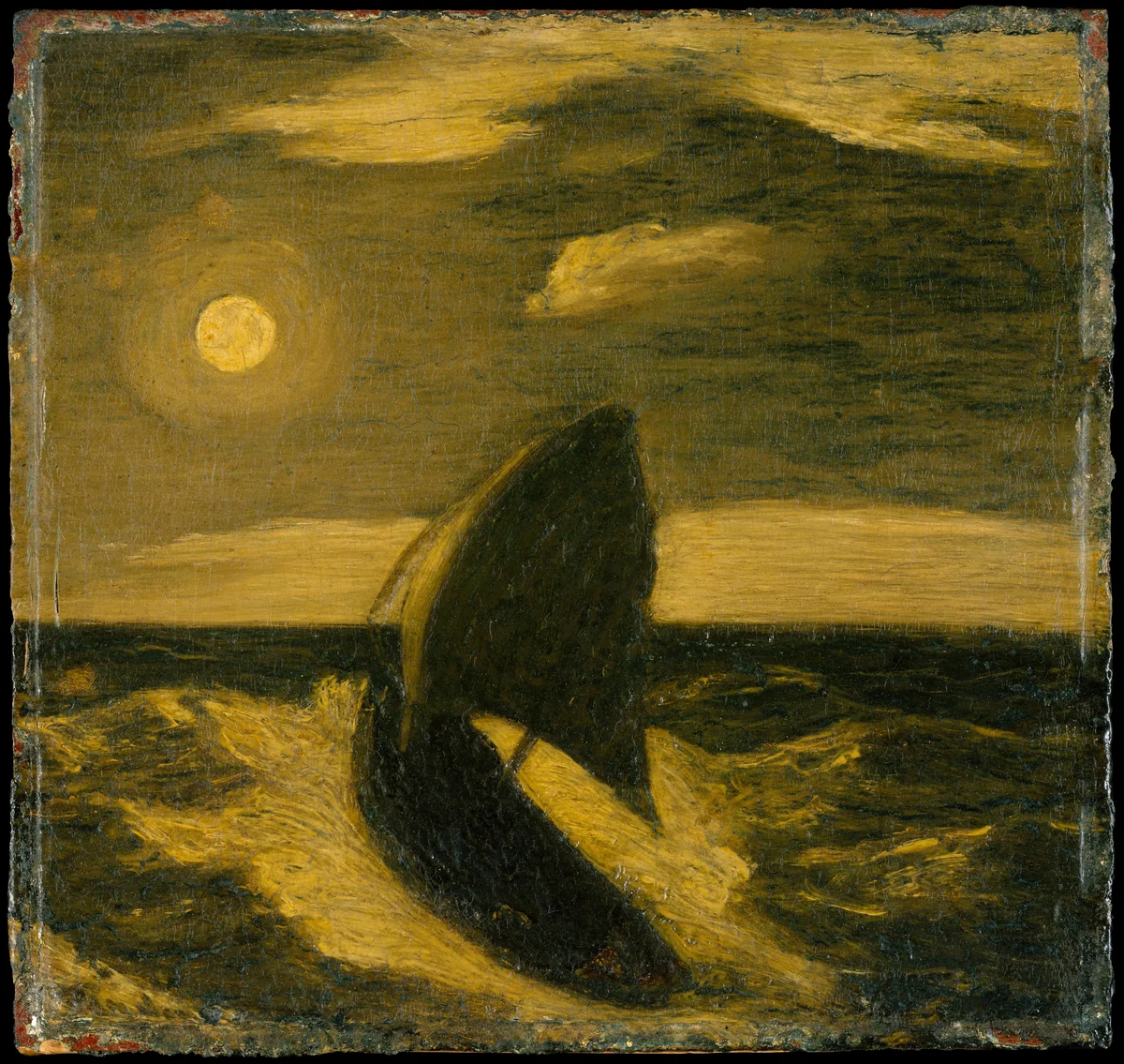 The Toilers of the Sea by Albert Pinkham Ryder, artwork, 1877-1885