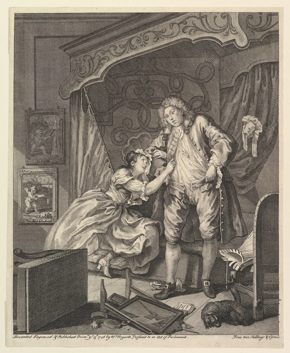 After by William Hogarth, print, 1736