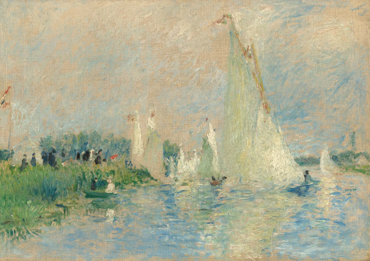 Regatta at Argenteuil by Auguste Renoir, painting, 1874