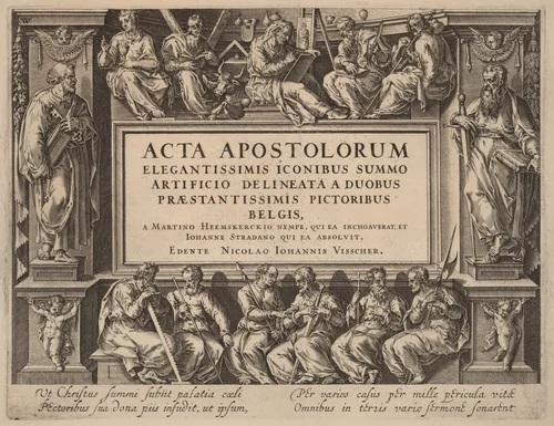 Title Page by Philip Galle
Jan van der Straet
Maerten van Heemskerck, print, 1537-1612