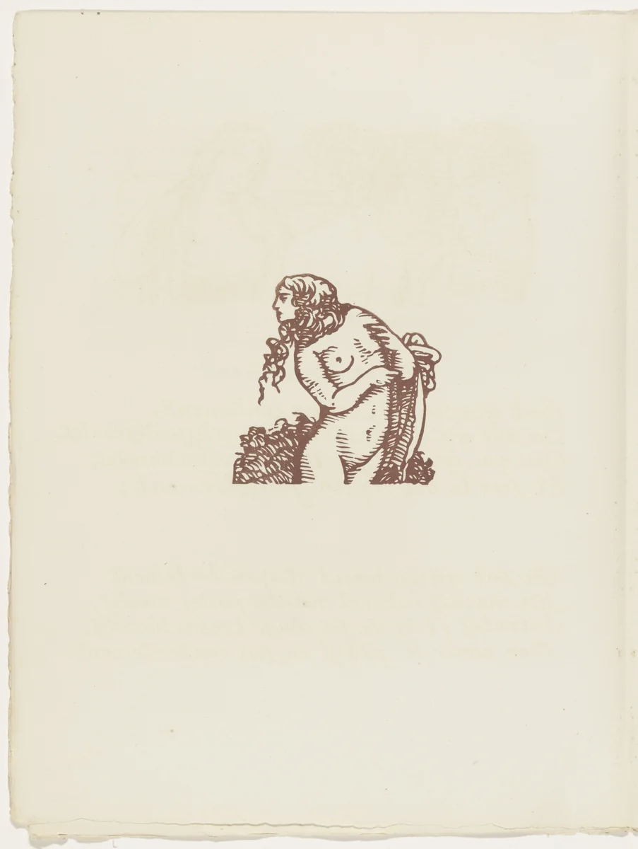 Vignette (folio 59 verso) from Les Amours (The Loves) by Émile Bernard, illustrated book, 1915