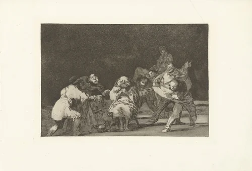 De loyaliteit by Francisco de Goya, print, 1815-1820