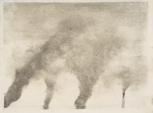 Factory Smoke by Edgar Degas, print, 1877-1879