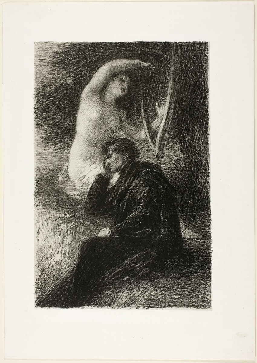 Lélio: The Aeolian Harp, from Hector Berlioz, sa vie et ses oeuvres by Henri Fantin-Latour, print, 1888