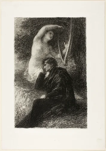 Lélio: The Aeolian Harp, from Hector Berlioz, sa vie et ses oeuvres by Henri Fantin-Latour, print, 1888