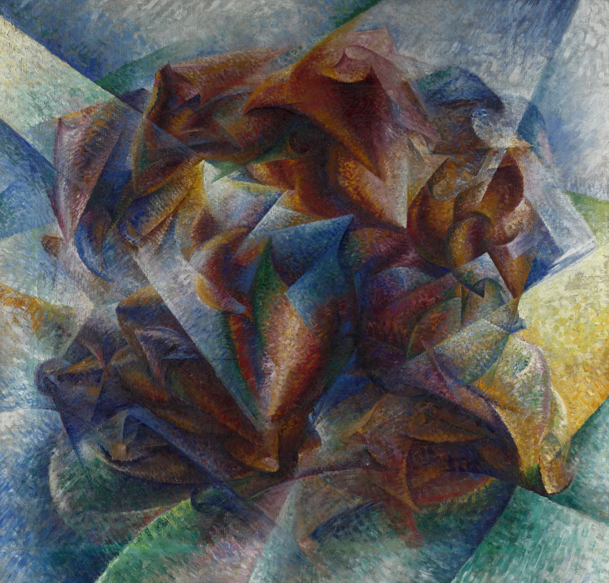 Dynamism of a Soccer Player by Umberto Boccioni, painting, 1913
