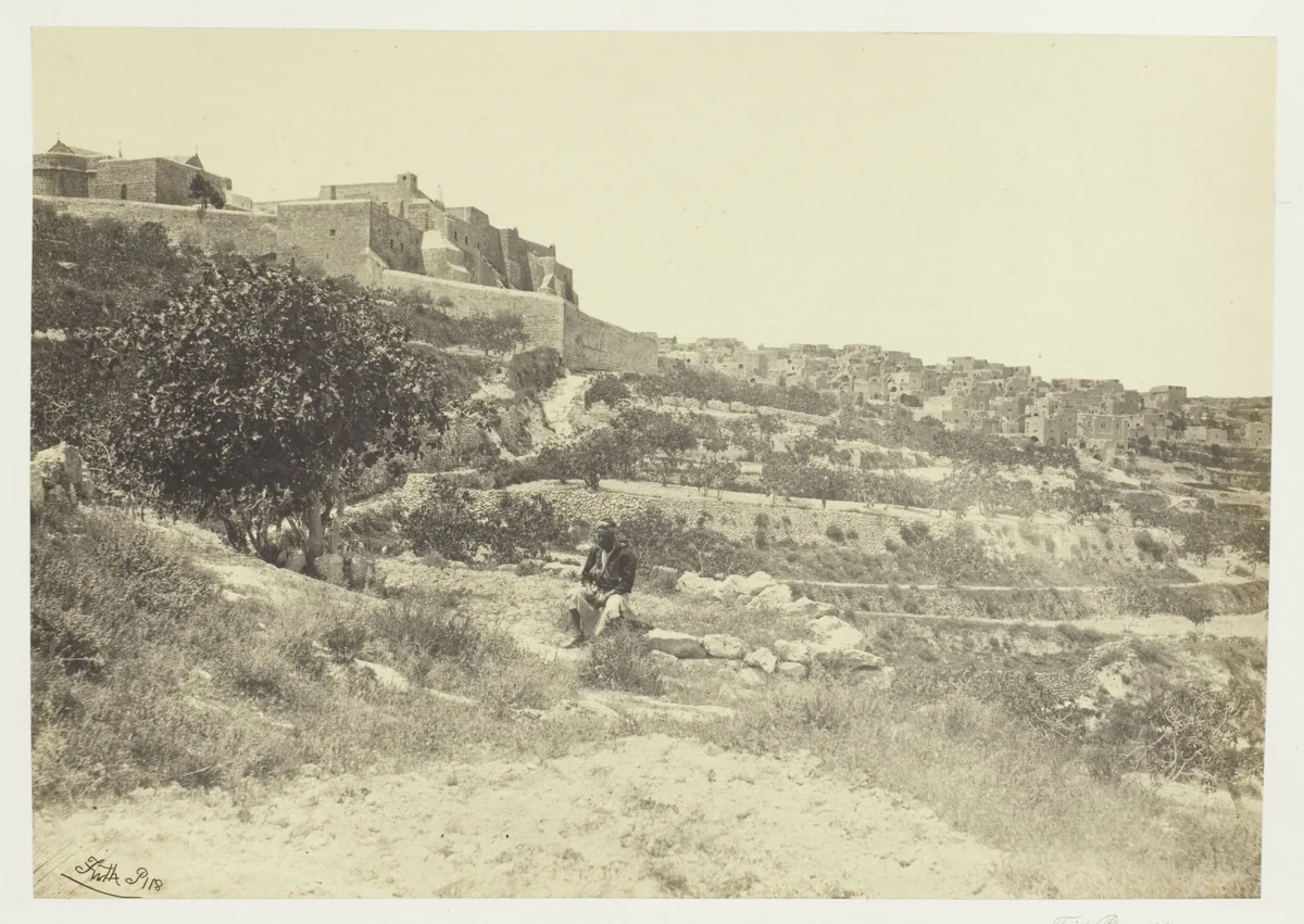 Bethlehem, with the Church of the Nativity by Francis Frith, photograph, 1857